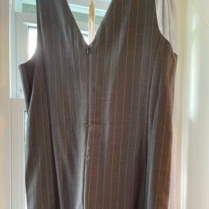 Frank and Oak Pinstripe Pinafore Dress